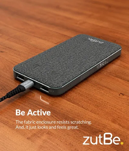 Vista 6 de zutBe PowerTrip 10000mAh Portable Charger with 1 USB-C 2 USB-A Ports and 18W of Power Delivery PD Charge Any iPhone 17 16 15 14/13/12/ Samsung