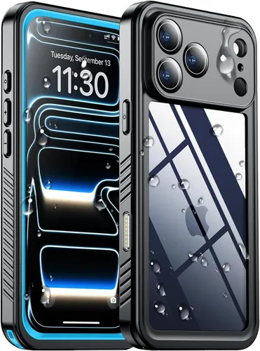 Vista 35 de SPIDERCASE Funda impermeable para iPhone 12 Pro Max, lente integrada y protector de pantalla, protección completa resistente, 12 pies, a prueba