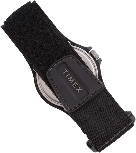 Vista 3 de Timex Reloj unisex Collegiate Recruit de 1.496 pulgadas, Michigan Wolverines con correa de tela negra, Negro