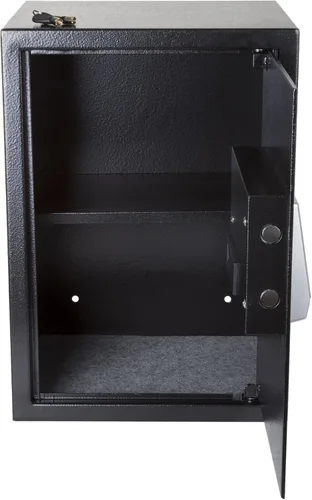 Vista 3 de Caja fuerte digital - Caja fuerte electrónica de acero con teclado y llaves manuales de anulación - Protege dinero, joyas, pasaportes - Para