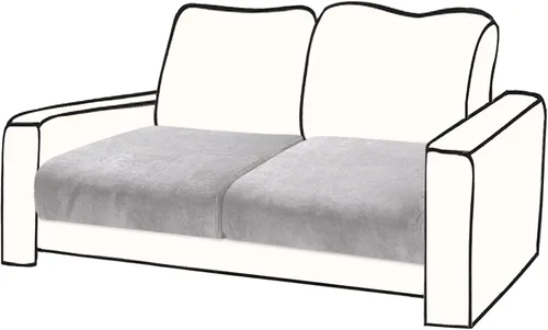 Vista 32 de BT.WA Funda de Cojín de Sofá de Terciopelo 1 Pieza Funda de Cojín de Asiento Elástica Funda de Sillón Fundas Separadas de Sofá Seccional Protector