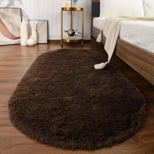 Vista 20 de Softlife Alfombras Esponjosas para Dormitorio, Alfombra de Área Peluda Bonita para Niñas y Niños Habitación de Bebé Decoración del Hogar, 2 x 5 Pies