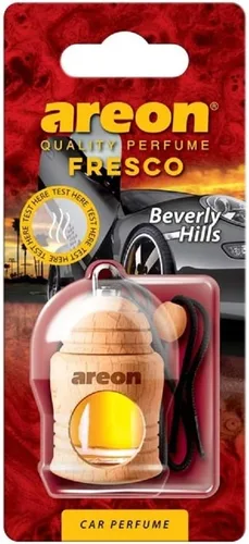 Vista 4 de AREON Fresco X FRXV01 - Ambientador colgante para coche y hogar, cristal negro
