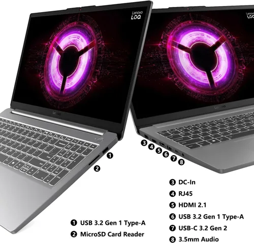Vista 9 de PCONLINE Lenovo LOQ RTX 4050 Ryzen 7 170 - Laptop para juegos, 16 GB DDR5