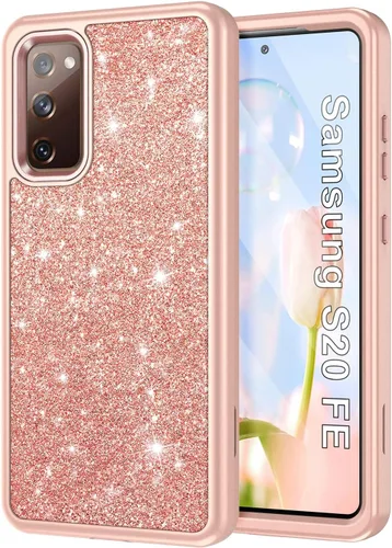 Vista 11 de Btscase para Galaxy S20 FE 5G, Funda de patrón de mármol 3 en 1 resistente a los golpes cuerpo completo duro PC+Silicona suave para caídas