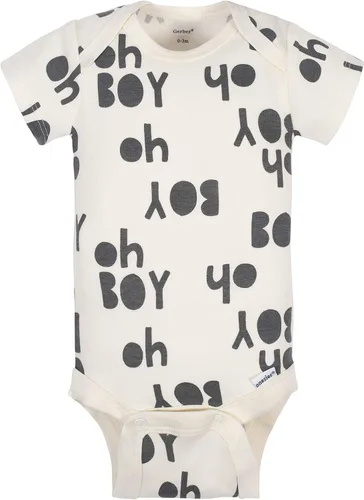 Vista 6 de Grow by Gerber baby-boys 5-pack Short-sleeve Onesies Bodysuits