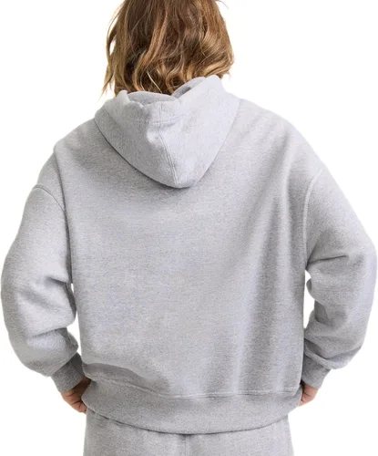 Vista 2 de Champion - Sudadera con capucha para mujer, de felpa, ajuste holgado, peso medio, con texto de logotipo