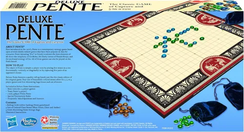 Vista 3 de Pente Deluxe, de Winning Moves Games USA, juego de estrategia familiar de captura de piedras para 2 a 4 jugadores, a partir de 8 años Capture