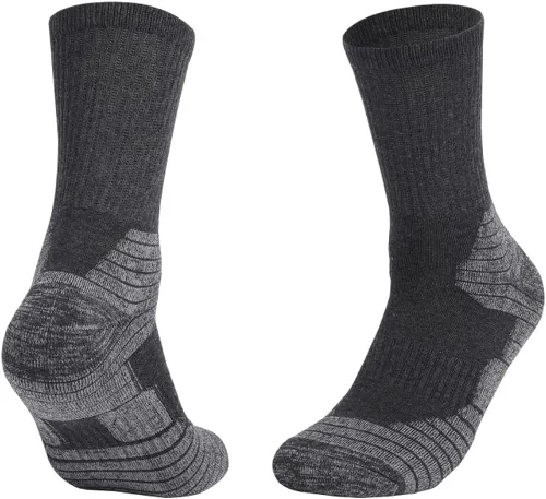Vista 5 de Mkkoluy Calcetines de trabajo para hombre de algodón acolchados protección al tobillo 6 pares