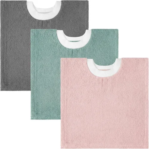 Vista 11 de Foaincore 3 piezas de cobertura completa para niños pequeños, baberos de bebé, baberos absorbentes de algodón toalla de rizo para niños pequeños