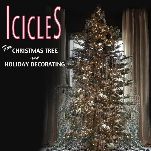 Vista 3 de Decoración de lluvia para árbol de Navidad, 1000 hebras por paquete de Brite Star