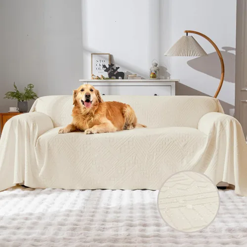 Vista 24 de Funda impermeable para silla reclinable, lavable de terciopelo de doble cara y patrón reversible, para sofá, cama, automóvil y sofá, protección
