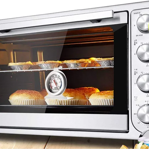 Vista 5 de Anvin Termómetros de horno con esfera grande, para monitoreo de parrilla, termómetro de cocina con doble escala de 122.0-572.0 °F/100-600°F