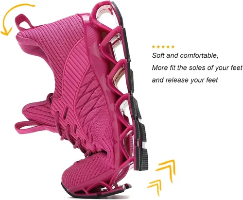 Vista 3 de Blade - Tenis para correr para mujer, de moda, sin cordones, tenis para caminar