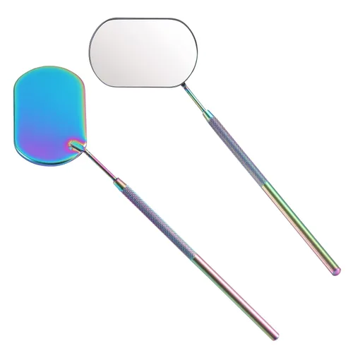 Vista 8 de Espejo para pestañas Pretty memory, espejo grande para pestañas de 2.2 pulgadas para extensiones de pestañas, suministros para extensiones