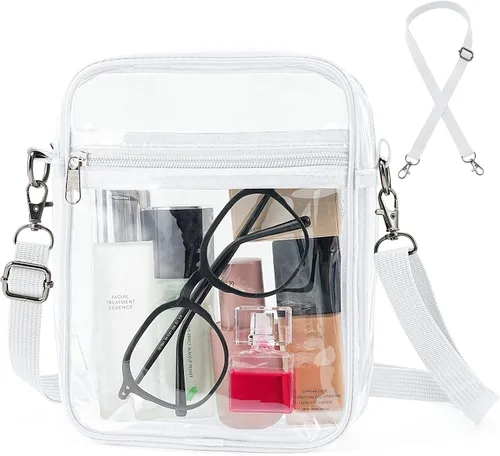 Vista 10 de yuanming Bolsa transparente aprobada para estadios, bolsa cruzada transparente, bolsas transparentes para estadios para mujeres
