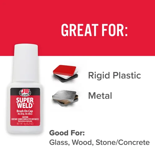 Vista 5 de J-B Weld 33106 SuperWeld - Pegamento transparente - 0.2 oz. (El embalaje puede variar)
