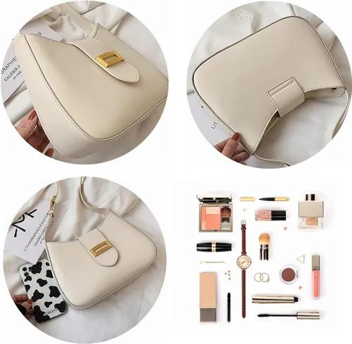 Vista 7 de Womens Shoulder Bag Hobo Handbags Small Purse Tote Clutch Handbag With Adjustable Strap