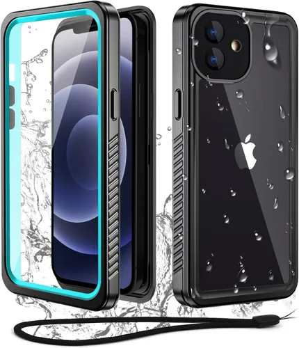 Vista 11 de WIFORT - Funda impermeable para iPhone 11 Pro - Protector de pantalla integrado resistente al agua, protección contra caídas dura, a prueba de Verde