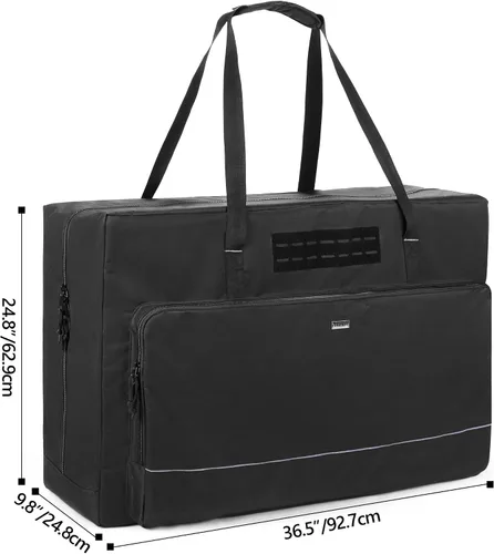 Vista 6 de GOBUROS Funda de transporte para tablero de Cornhole de 3 pies x 2 pies, bolsa de transporte de Cornhole con 8 bolsillos para bolsa de arena