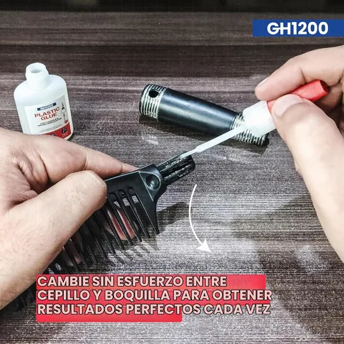 Vista 5 de GH1200 (2-en-1) Súper Pegamento para Plástico con Aplicador de Cepillo y Boquilla - Pegamento para Plástico de Secado Rápido de Alta Resistencia