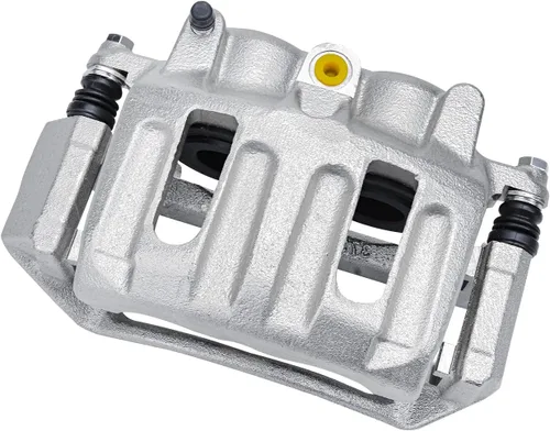 Vista 4 de Detroit Axle - Pinza de freno de disco delantera del lado del conductor + pastillas de freno de cerámica con repuesto de hardware para Ford F-150