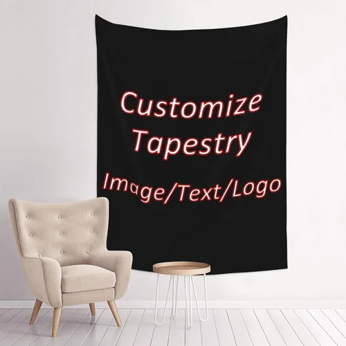 Vista 14 de RMWD Studio 24x42in Custom Tapestry for Wall Bedroom Living Room, Custom Backdrop Personalized With Photo Image Text, Banners And Signs Customize