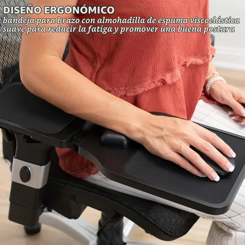Vista 3 de VIVO - Alfombrilla para mouse con reposabrazos, de madera, color negro