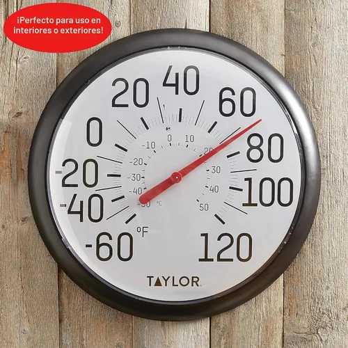 Vista 4 de Taylor Precision Products - Termómetro de pared 6700 Big & Bold, tamaño único, negro