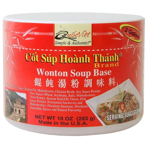 Vista 8 de Quoc Viet Foods Base para sopa con sabor a carne estilo Cot Bun Bo Hue, 10 oz.
