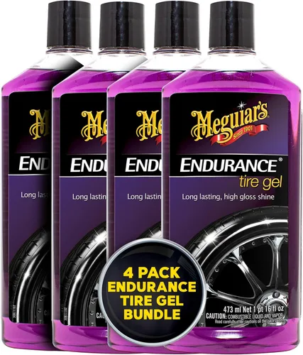 Vista 12 de Meguiar Endurance - Gel para neumáticos, el apósito de neumáticos protege y brilla los neumáticos de automóvil, botella de 16 onzas