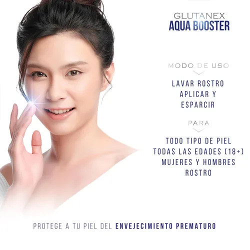 Vista 5 de Glutanex Crema facial hidratante Aqua Booster, 1.7 fl oz