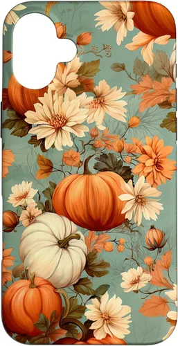 Vista 22 de Funda con temática de otoño para iPhone 11 con diseño de calabaza de otoño para mujer