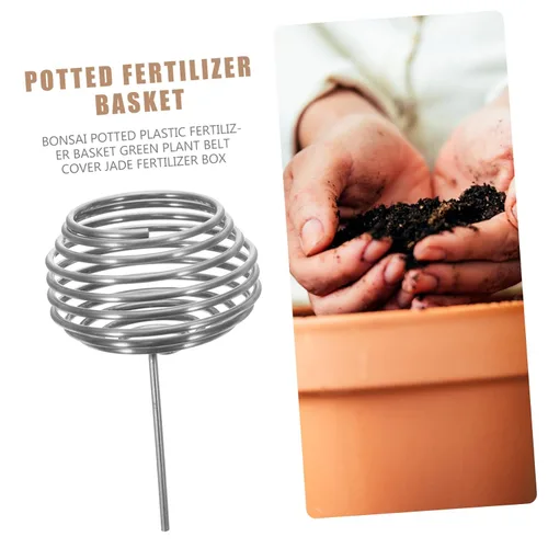 Vista 9 de Yardwe Caja de fertilizante de 50 piezas de fertilizante de orquídea inoxidable Fertilizante Herramientas de fertilizante Bonsái Cestas