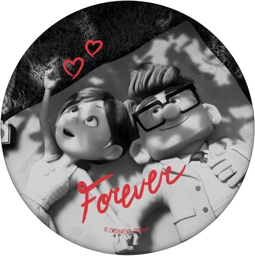 Vista 3 de Disney PIXAR UP Carl y Ellie Forever Heart PopSockets PopGrip estándar
