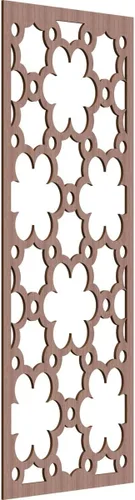Vista 102 de 9 3/8"W x 24 3/8"H x 1/4"T Southgate Decorativos Paneles De Pared De Madera Calado, Abedul