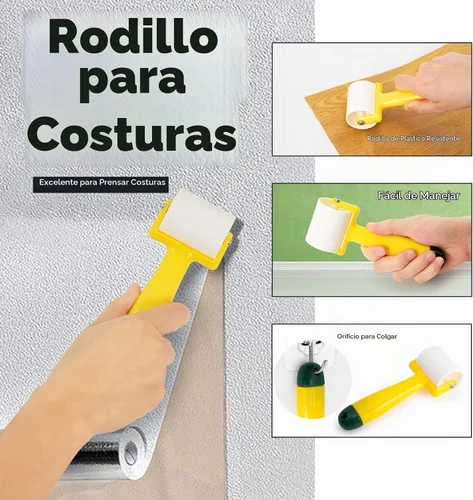 Vista 4 de Kit de herramientas profesionales para papel pintado FOSHIO, incluyendo cepillo alisador, rodillo de costuras, cepillo aplicador de pasta 03 Kit