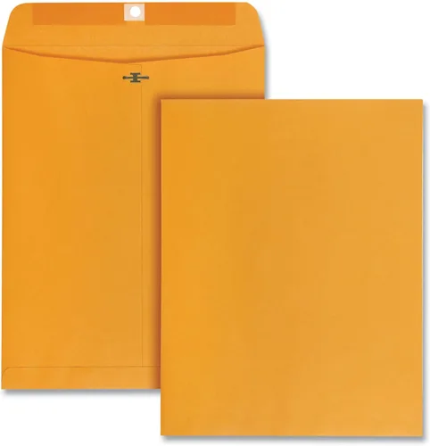 Vista 4 de Quality Park sobres con broche de 10 x 13, adhesivo engomado activado por humedad para sello seguro permanente, papel de 28 lb, marrón kraft