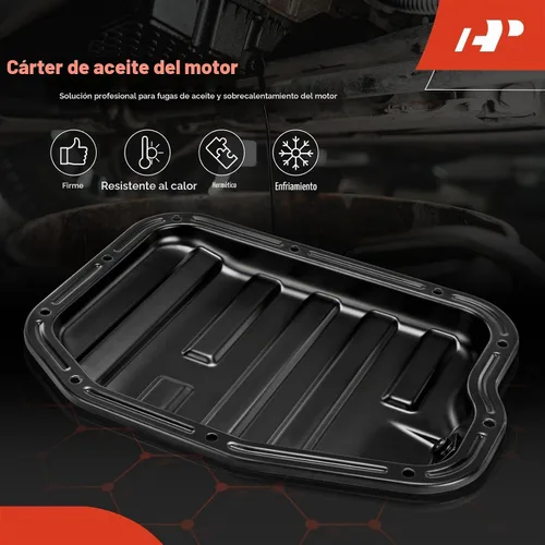 Vista 3 de A-Premium Cárter de aceite del motor con tapón de drenaje compatible