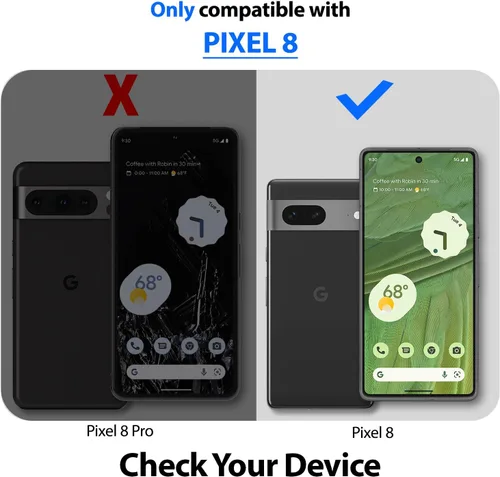 Vista 6 de Whitestone DOME GLASS [cobertura completa perfecta] Protector de pantalla de vidrio templado para Google Pixel 8 con lámpara UV [2 unidades]