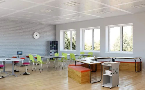 Vista 3 de Safco E-Z Stor Organizador de papel, buzón con 72 compartimentos tamaño carta, soporte para archivosrevistas, construcción de acero duradero, gris