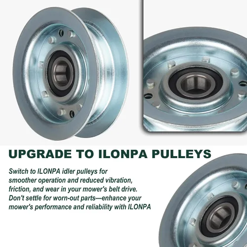 Vista 3 de ILONPA GY22172 Polea tensora para GY20629 GY20067 GY20110 John Deere 102 105 115 125 D105 D110 D140 D150 D155 D160 LA145 LA155 LA166 5 x 14 0 X165