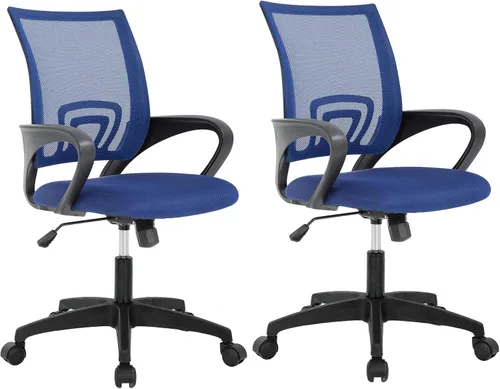 Vista 13 de PayLessHere Silla de oficina en casa, silla de escritorio para computadora, silla ergonómica ajustable, soporte lumbar, reposabrazos ejecutiva
