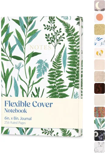 Vista 29 de WORLD TRAVELER Eccolo Medium Lined Journal Notebook, A5 Writing Journal, 256 Ruled Ivory Pages, Ribbon Bookmark