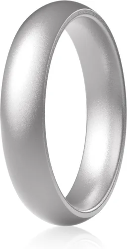 Vista 31 de ThunderFit Anillos de aniversario de silicona para mujer, 5.5 mm de ancho, 2 mm de grosor, bandas de goma de boda, paquete múltiple variado 1-12