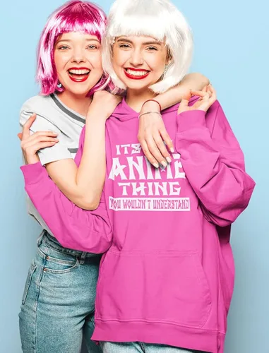 Vista 2 de Tstars Anime Hoodie Women Teen Girls It's An Anime Thing Novelty Pullover Hoodies