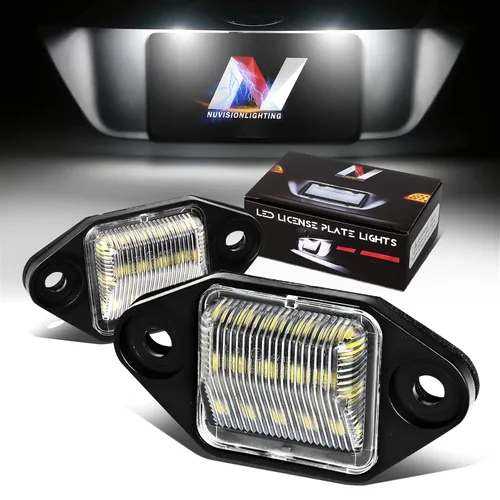 Vista 19 de Par de luces LED para placa de matrícula Compatible con 99-03 Protégé / 02-03 Protege5 / 99-05 Miata MX-5, YL8Z13550AA NC1051270BL, NVL-LPL-009