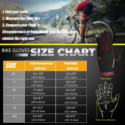 Vista 7 de BIKINGMOREOK - Guantes de ciclismo para bicicleta de montaña, para hombre y mujer, permite el uso de pantallas táctiles, con acolchado de gel