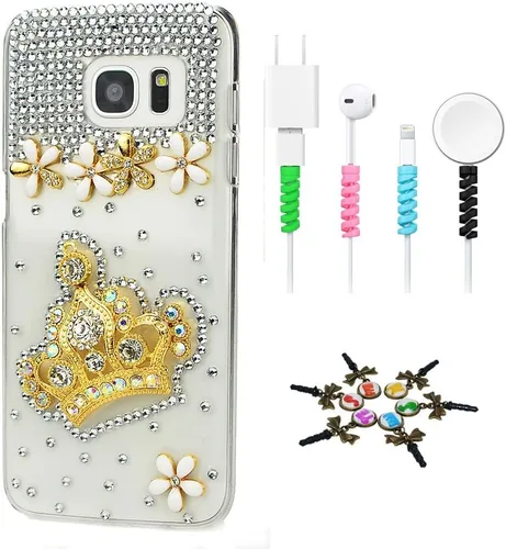 Vista 14 de Bling Case SSSGCDwCPSeries-20 - Funda con tapa y diseño 3D hecho a mano, 100 + cristales