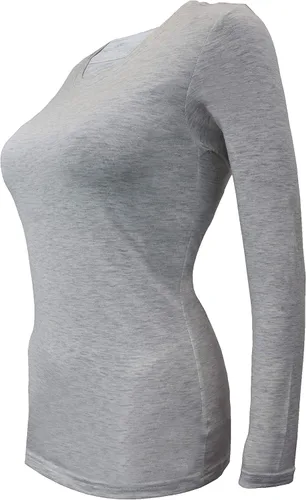 Vista 58 de Natural Uniforms Camiseta Under Scrub para mujer, cuello redondo, manga larga, paquete de 3, paquete múltiple de 3